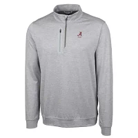 Alabama Crimson Tide NCAA Alumni Logo Stealth ed Quarter-Zip Pullover Top