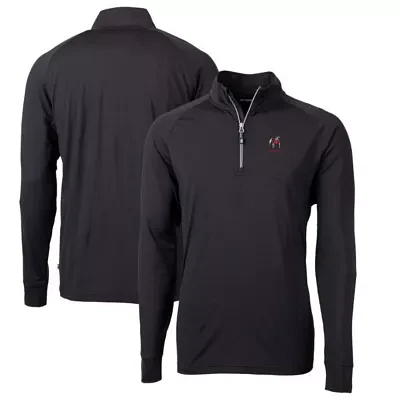 NCAA Georgia Bulldogs Alumni Logo Adapt Eco Knit Stretch Recycled Quarter-Zip Top