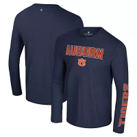 NCAA Auburn Tigers Color Pop Active Blend 2-Hit Long Sleeve T-Shirt