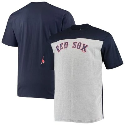 Boston Red Sox MLB Fanatics ed Big & Tall Colorblock T-Shirt