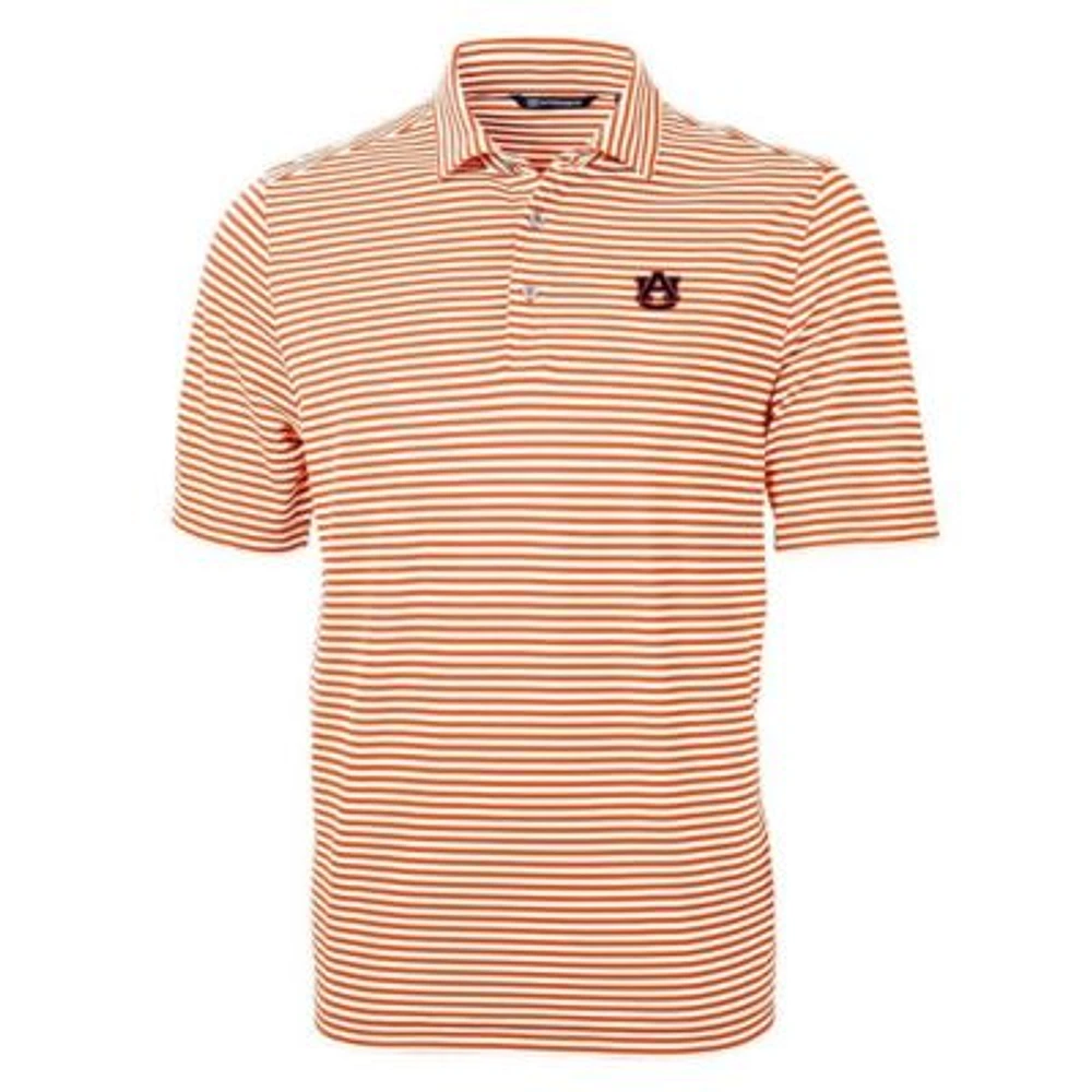 NCAA Auburn Tigers Virtue Eco Pique Stripe Recycled Polo