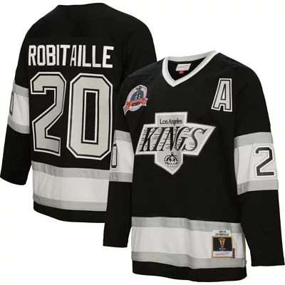 NHL Luc Robitaille Los Angeles Kings Alternate Captain Patch 1992/93 Line Player Jersey