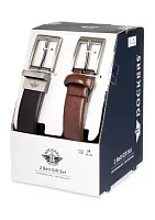 2 Belts a Box Gift Set