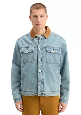 Men's Corded Collar Teddy Jacket