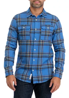 Men's Multi Flannel Plaid Print Shirt