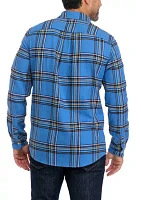 Men's Multi Flannel Plaid Print Shirt