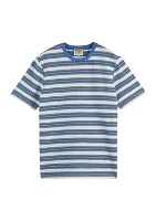 Men's Short Sleeve Yarn Dye Stripe T-Shirt