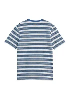 Men's Short Sleeve Yarn Dye Stripe T-Shirt