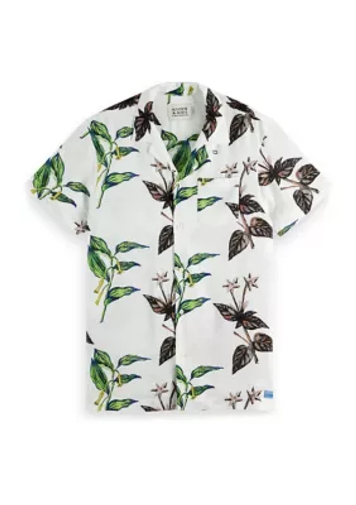 Men's Printed Button Down Shirt