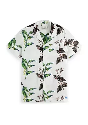 Men's Printed Button Down Shirt