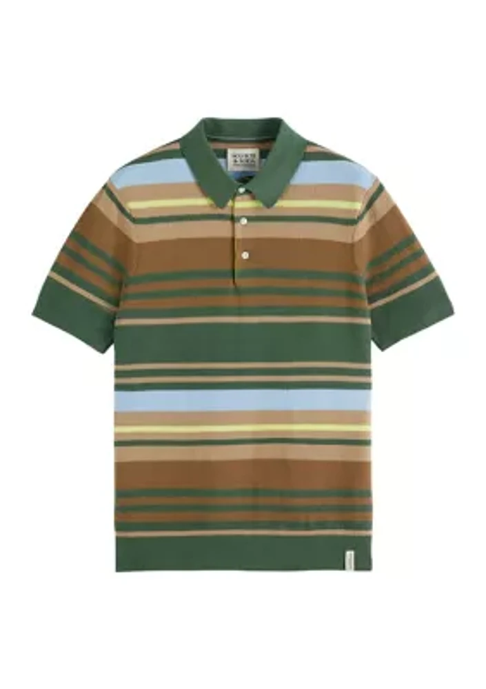 Men's Striped Polo Shirt