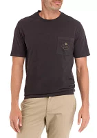 Men's Short Sleeve Logo Garment Dyed Pocket T-Shirt