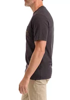 Men's Short Sleeve Logo Garment Dyed Pocket T-Shirt