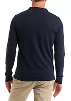 Men's Long Sleeve Slub Henley Shirt