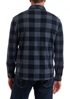 Men's Long Sleeve Plaid Stretch Flannel Shirt