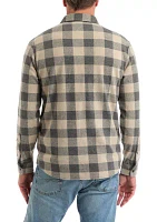 Men's Long Sleeve Plaid Stretch Flannel Shirt