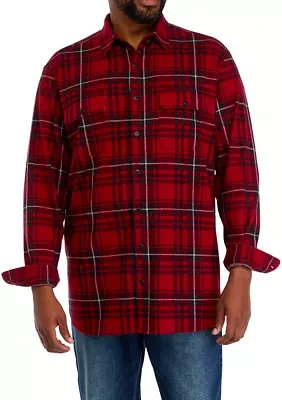 Big & Tall Plaid Flannel Shirt