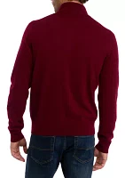 Men's Cashmere Quarter Zip Sweater