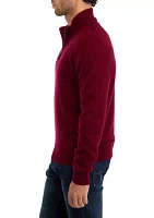 Men's Cashmere Quarter Zip Sweater