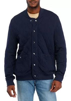 Men's Quilted Bomber Jacket