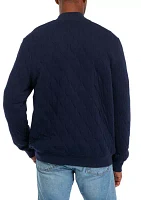 Men's Quilted Bomber Jacket