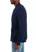 Men's Quilted Bomber Jacket