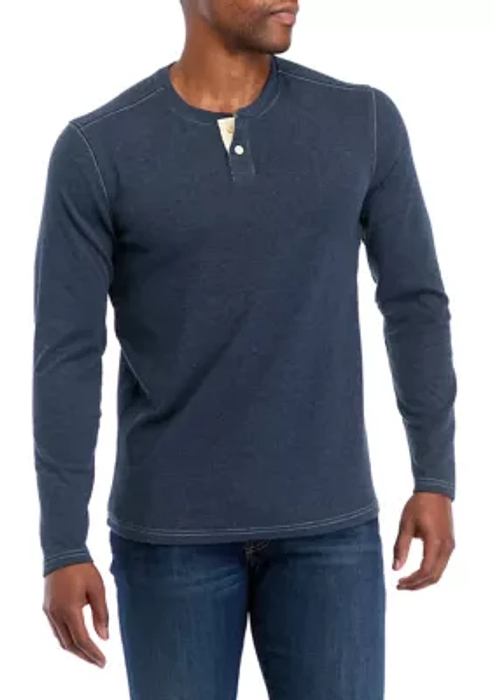 Men's Long Sleeve Henley T-Shirt