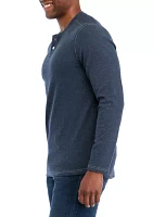 Men's Long Sleeve Henley T-Shirt