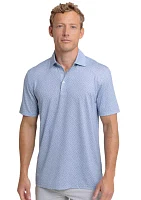 Men's Driver Fall Flock Printed Polo Shirt