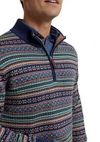 Heather Fair Isle Quarter Zip Pullover