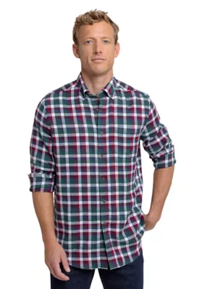 Men's Cobblestone Plaid Button Down Shirt