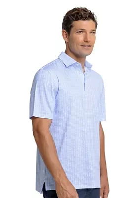 Men's Driver Dock Cleat Geo Printed Polo Shirt