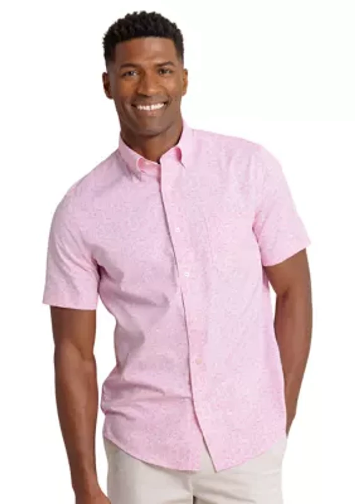 Men's Bloom Printed Button Down Shirt
