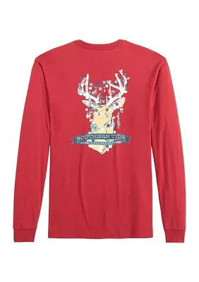 Deermas Tree Long Sleeve Graphic T-Shirt