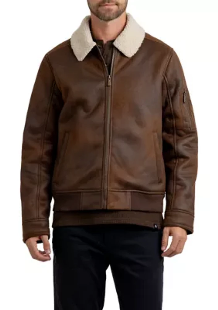 Rainforest Nubuck Sherpa Lined Jacket