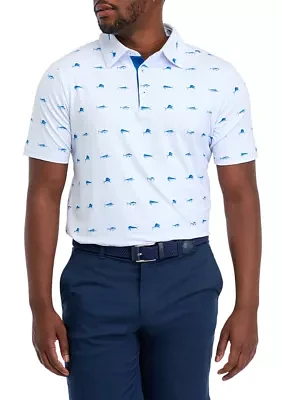 Men's Clean Fish Polo Shirt