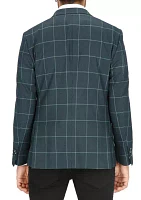 Men's Windowpane Printed Sportcoat