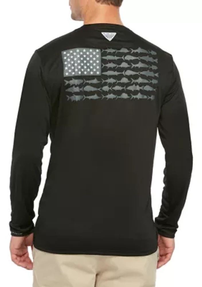 Long Sleeve Terminal Tackle PFG Fish Flag™ Graphic Shirt