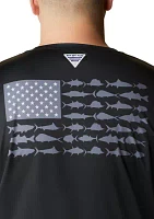 Men's Tall Terminal Tackle PFG Fish Flag™ Long Sleeve Graphic T-Shirt