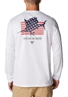 Terminal Tackle PFG™ Fins and Stripes Long Sleeve T-Shirt