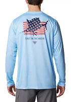 Terminal Tackle PFG™ Fins and Stripes Long Sleeve T-Shirt