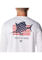 Terminal Tackle PFG™ Fins and Stripes Long Sleeve T-Shirt