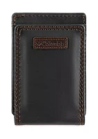 Leather Magnetic Front Pocket RFID Wallet