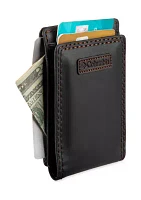 Leather Magnetic Front Pocket RFID Wallet