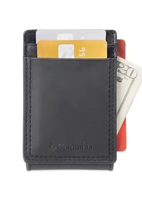 Leather Magnetic Front Pocket RFID Wallet