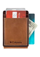 Leather Magnetic Front Pocket RFID Wallet