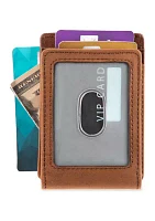 Leather Magnetic Front Pocket RFID Wallet