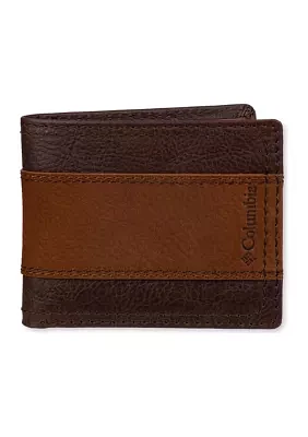 Two Tone RFID Passcase Wallet