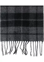 Reversible Tonal Plaid Scarf