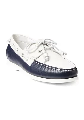 Merton Two-Tone Leather Boat Shoes